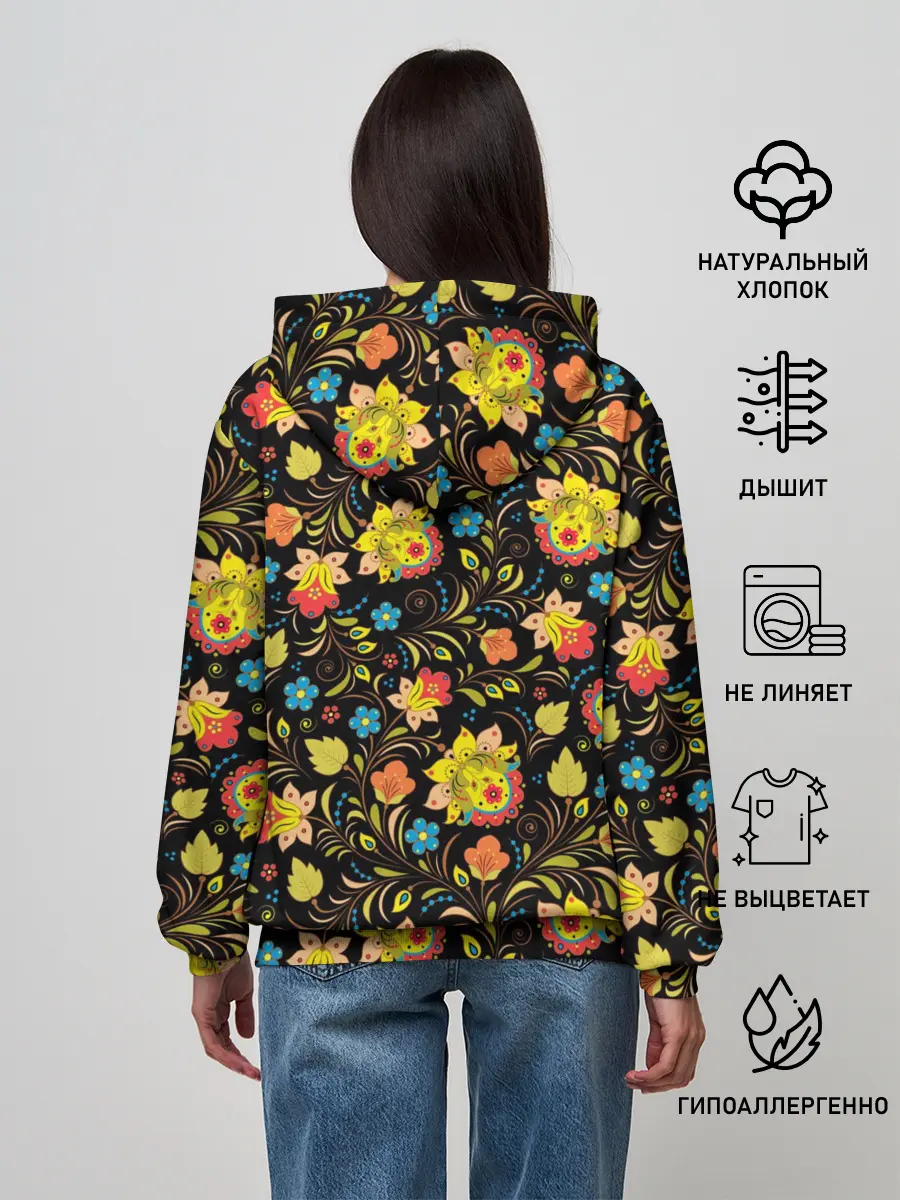 Женское худи / Хохлома