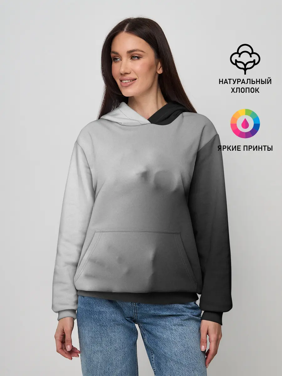 Женское худи / Кричащее Лицо Внутри