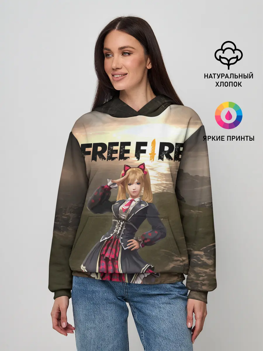 Женское худи / FREE FIRE - Caroline