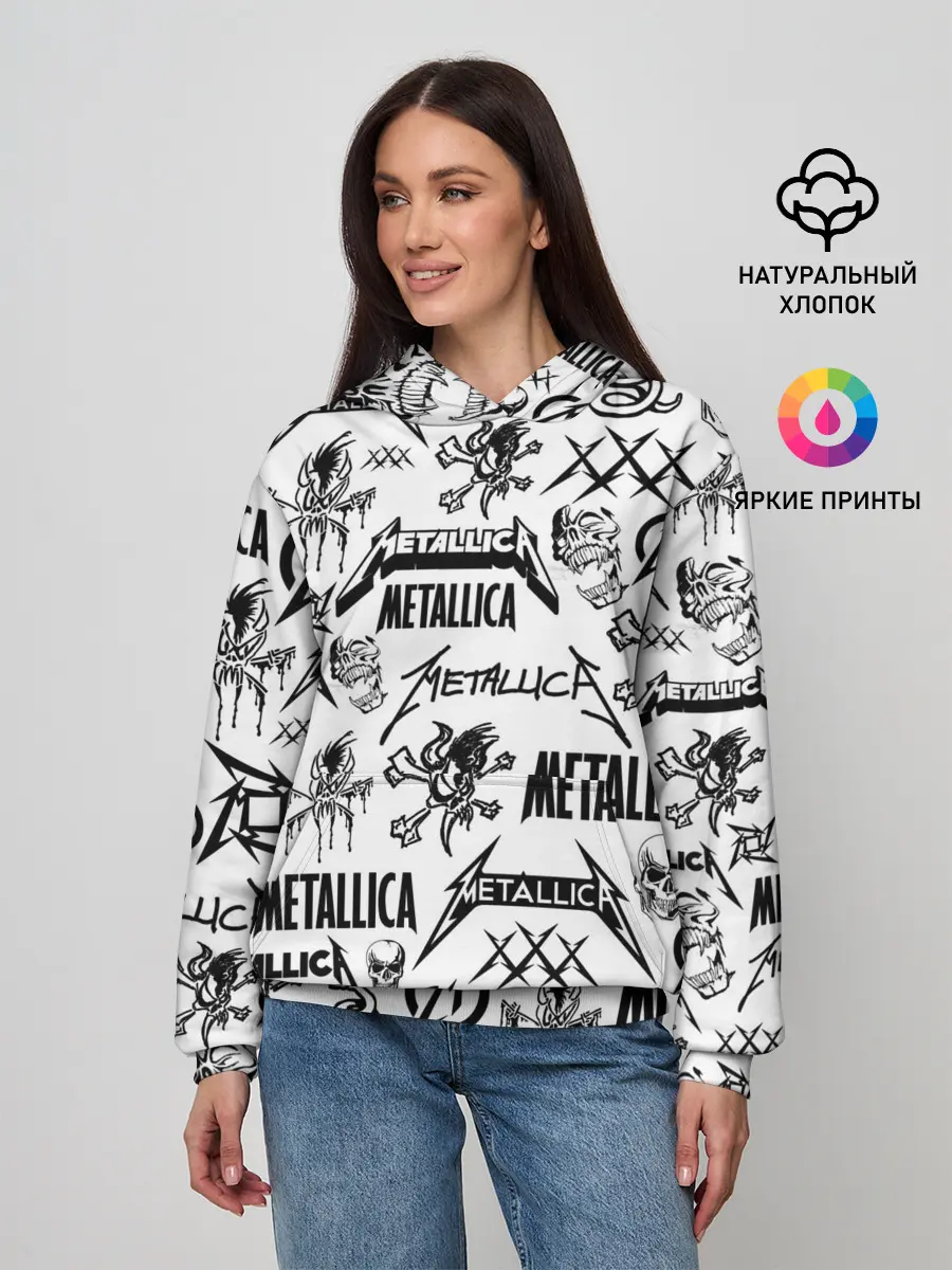 Женское худи / METALLICA LOGOBOMBING