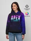 Женское худи / Apex Legends. Neon logo