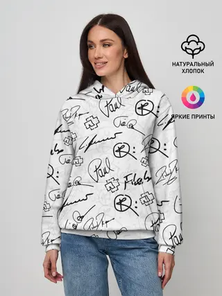 Женское худи / RAMMSTEIN АВТОГРАФЫ