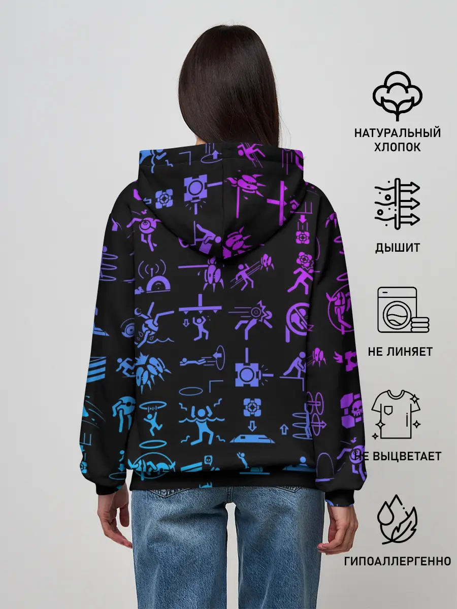 Женское худи / Portal icons