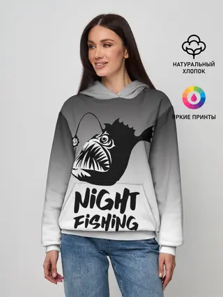 Женское худи / Рыба удильщик