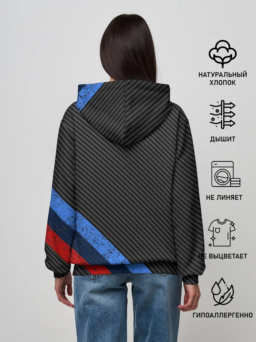 Женское худи / BMW КАРБОН