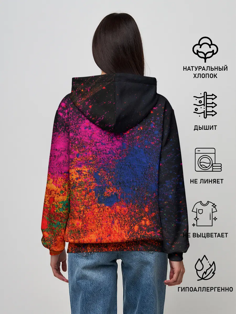 Женское худи / Брызги краски