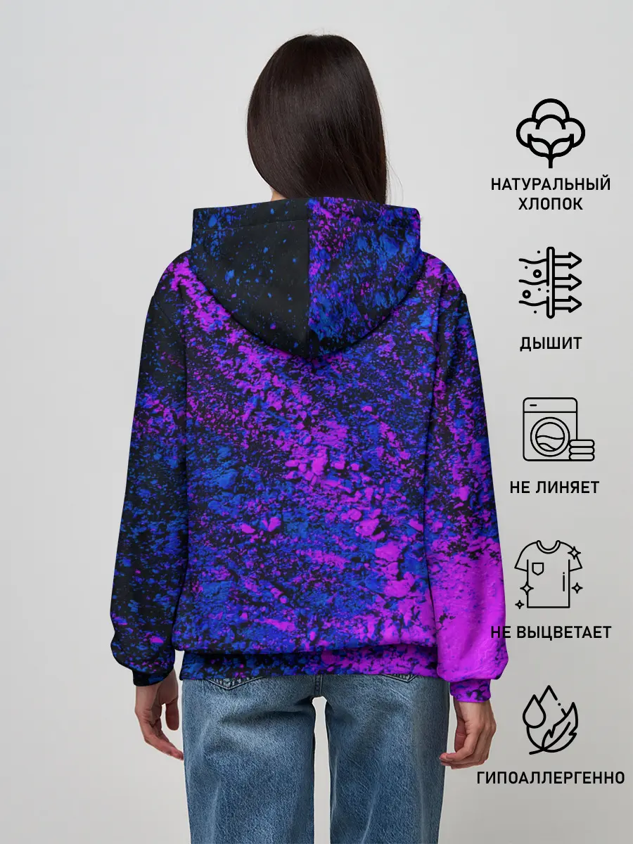 Женское худи / Брызги краски