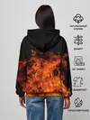 Женское худи / Огонь