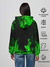 Женское худи / ЗЕЛЁНЫЙ ОГОНЬ | GREEN FIRE