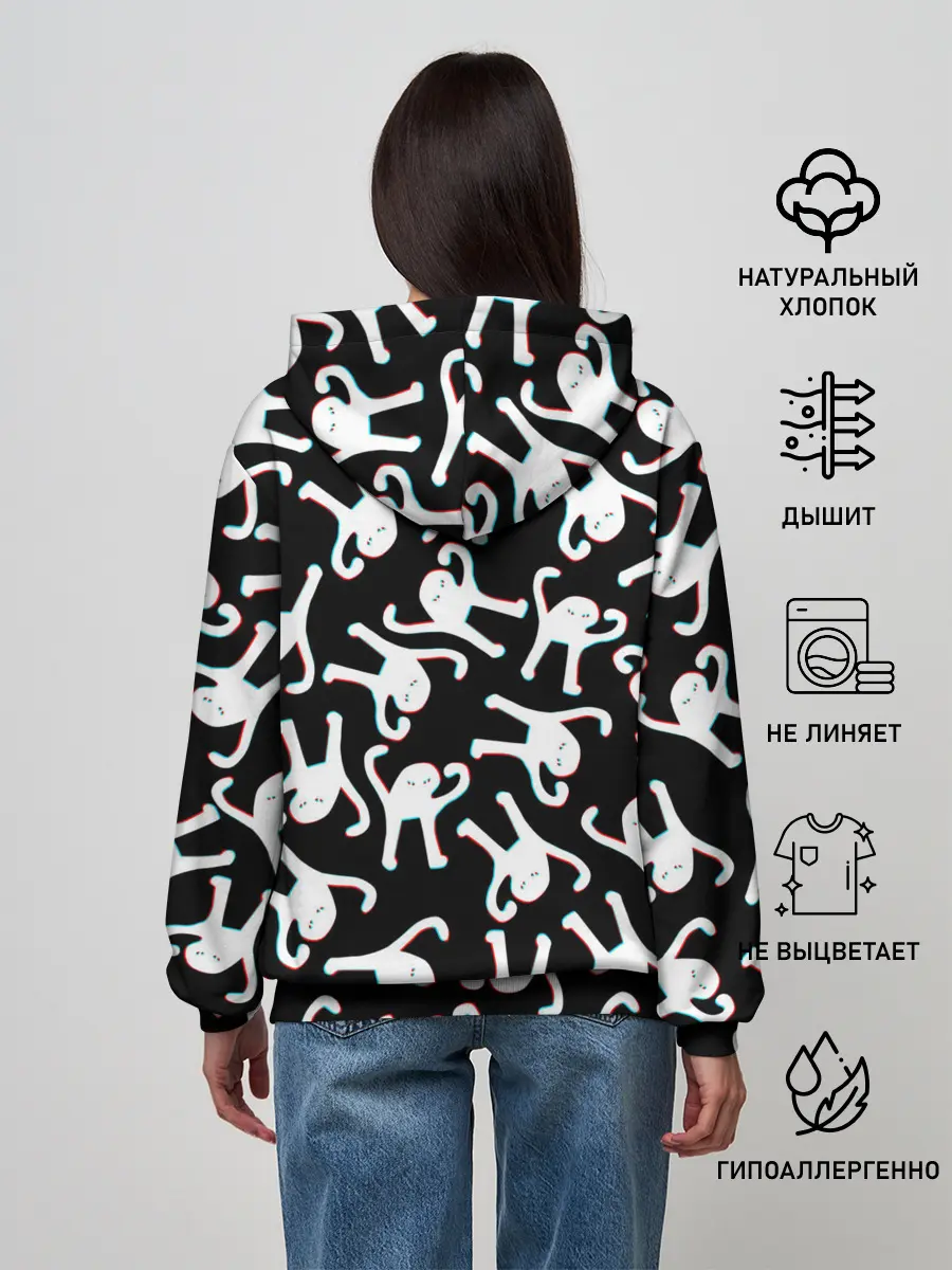 Женское худи / ЪУЪ СЪУКА ГЛИТЧ