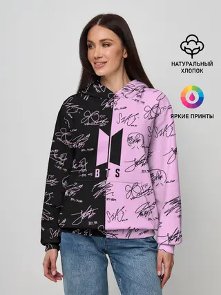 Женское худи / BTS АВТОГРАФЫ | БТС