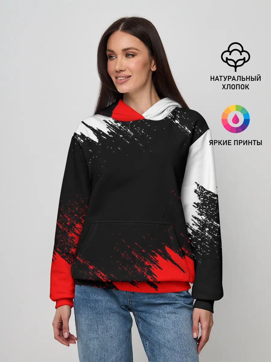 Женское худи / БРЫЗГИ КРАСОК