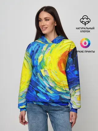 Женское худи / КРАСКИ ВАНГОГА