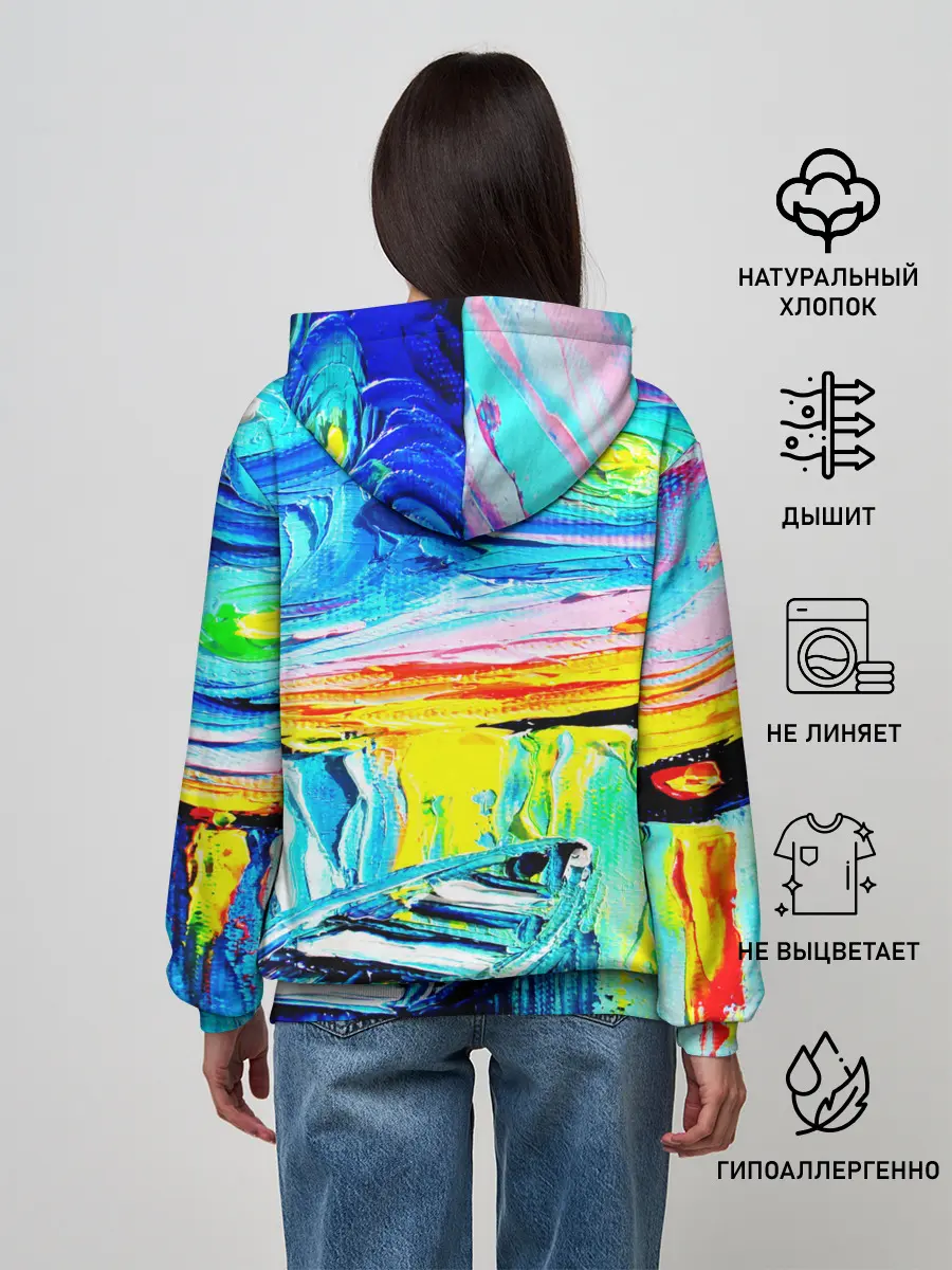 Женское худи / НОЧНОЙ ПРИЧАЛ ВАНГОГ