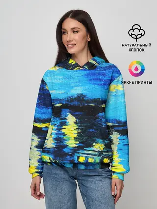 Женское худи / ВАНГОГ НОЧЬ