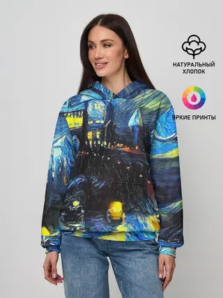 Женское худи / Картина в стиле Вангога