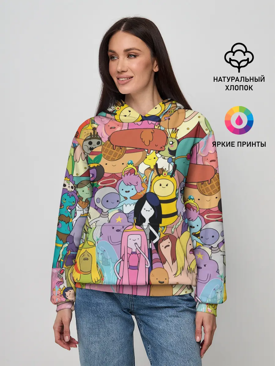 Женское худи / Adventure time