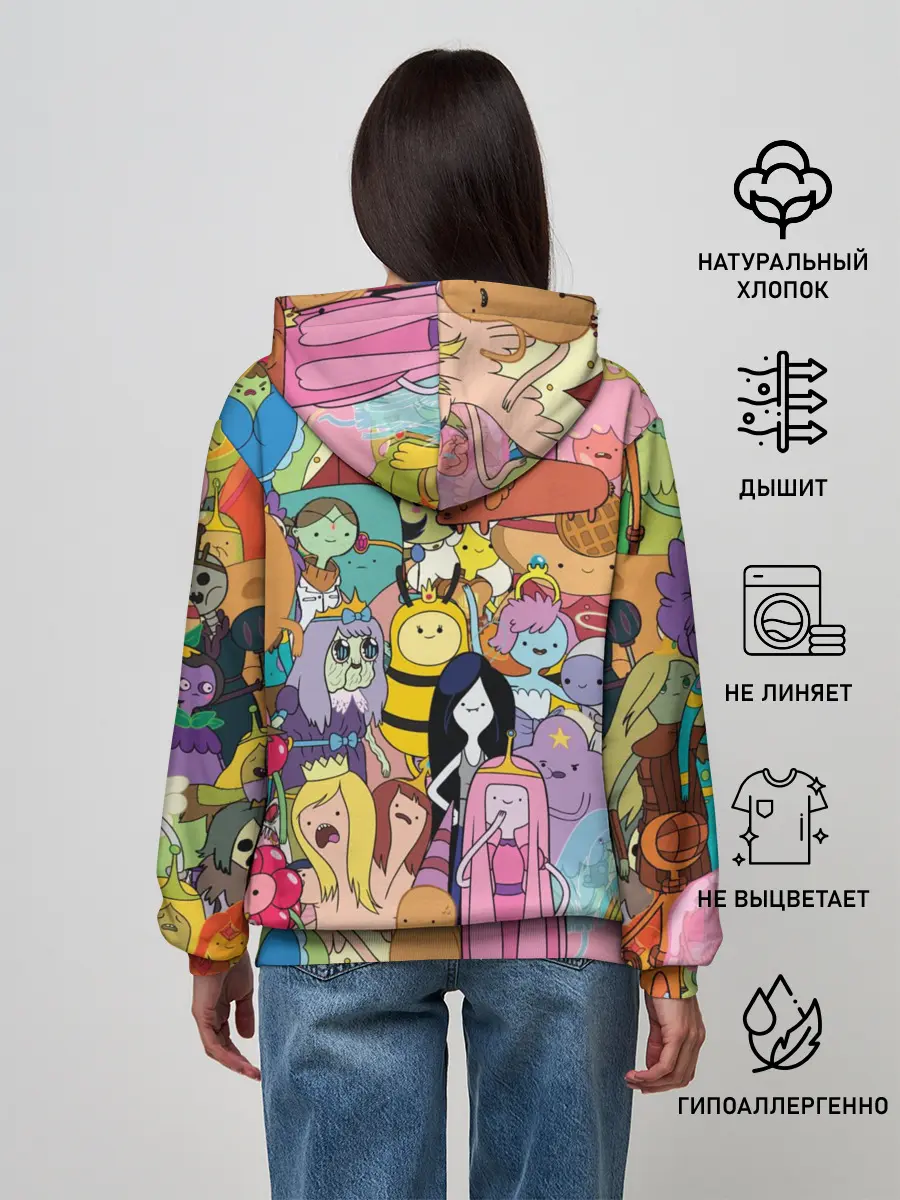 Женское худи / Adventure time