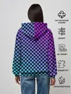 Женское худи / Checkerboard gradient