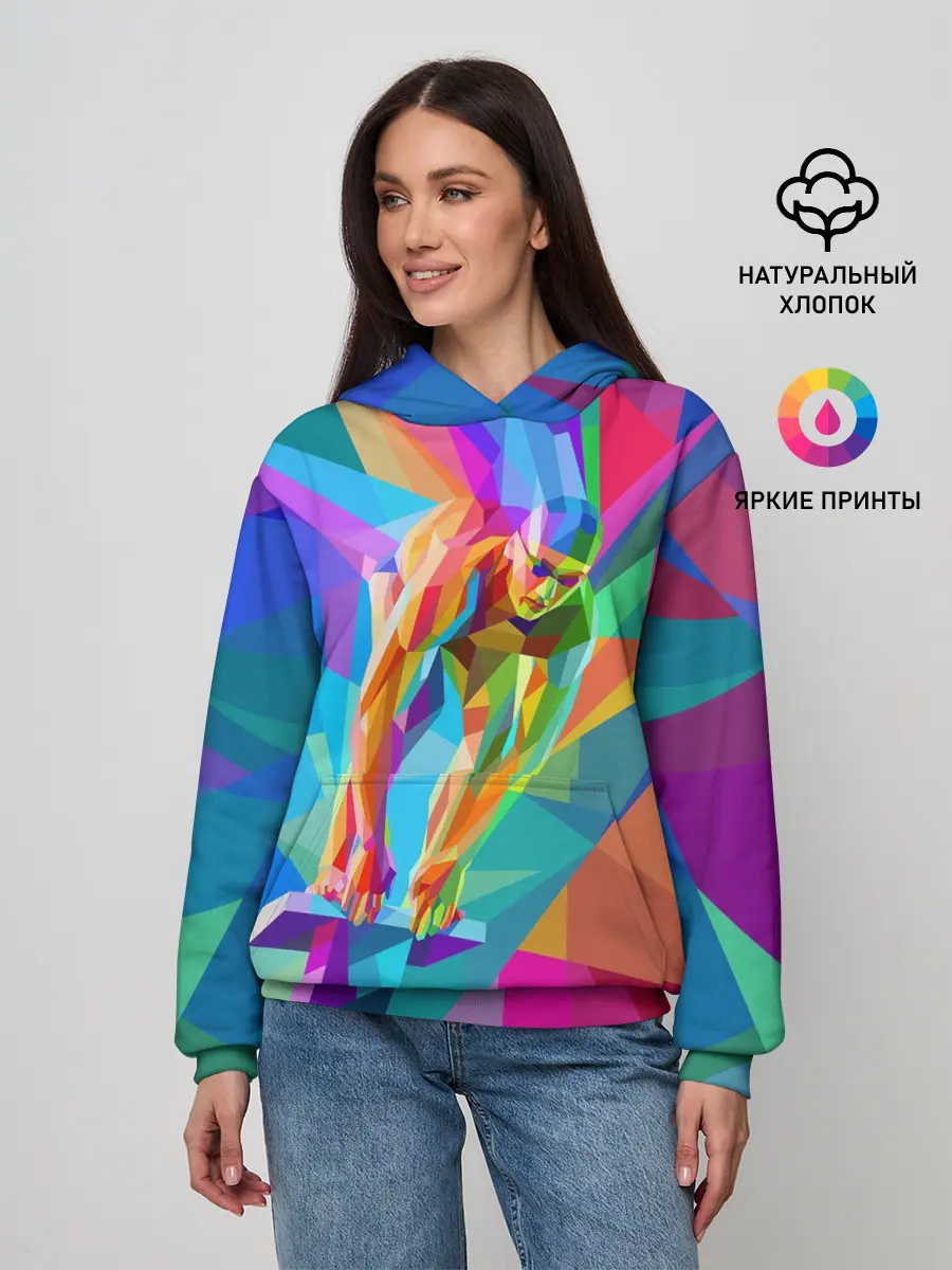 Женское худи / Пловец