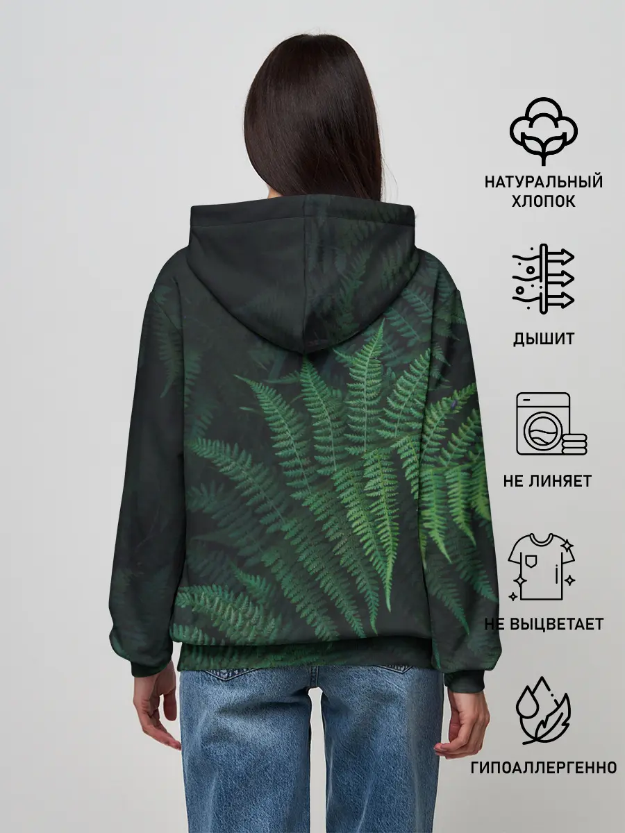 Женское худи / Листья