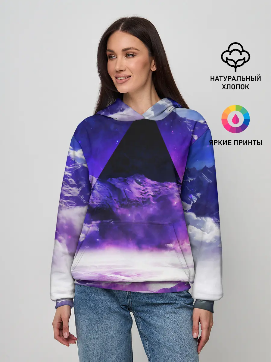 Женское худи / Космический треугольник