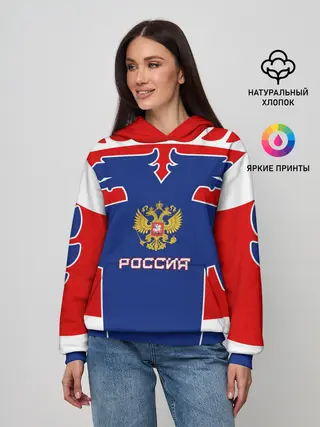 Женское худи / Русский хоккей