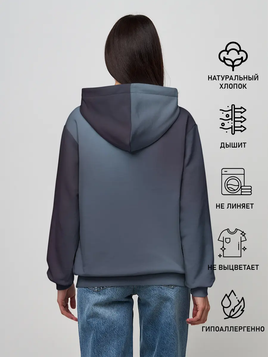 Женское худи / ТИГР В СУМЕРЕЧНОМ ЛЕСУ