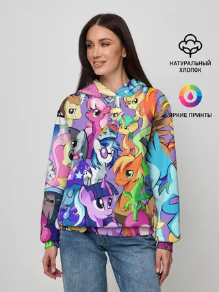 Женское худи / МАЛЕНЬКИЕ ПОНИ