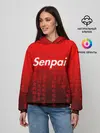 Женское худи / SENPAI MATRIX RED