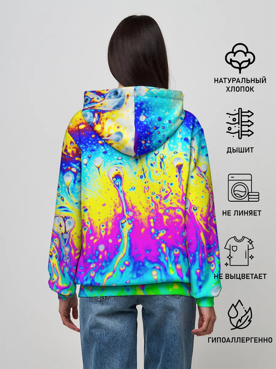 Женское худи / КИСЛОТНЫЙ СТИЛЬ