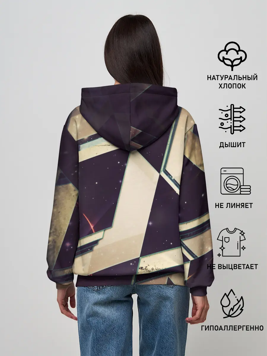 Женское худи / АБСТРАКЦИЯ КОСМОС