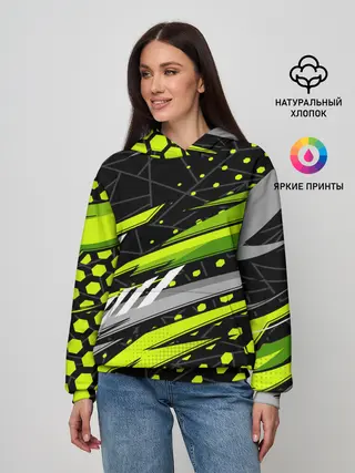 Женское худи / Black and Green