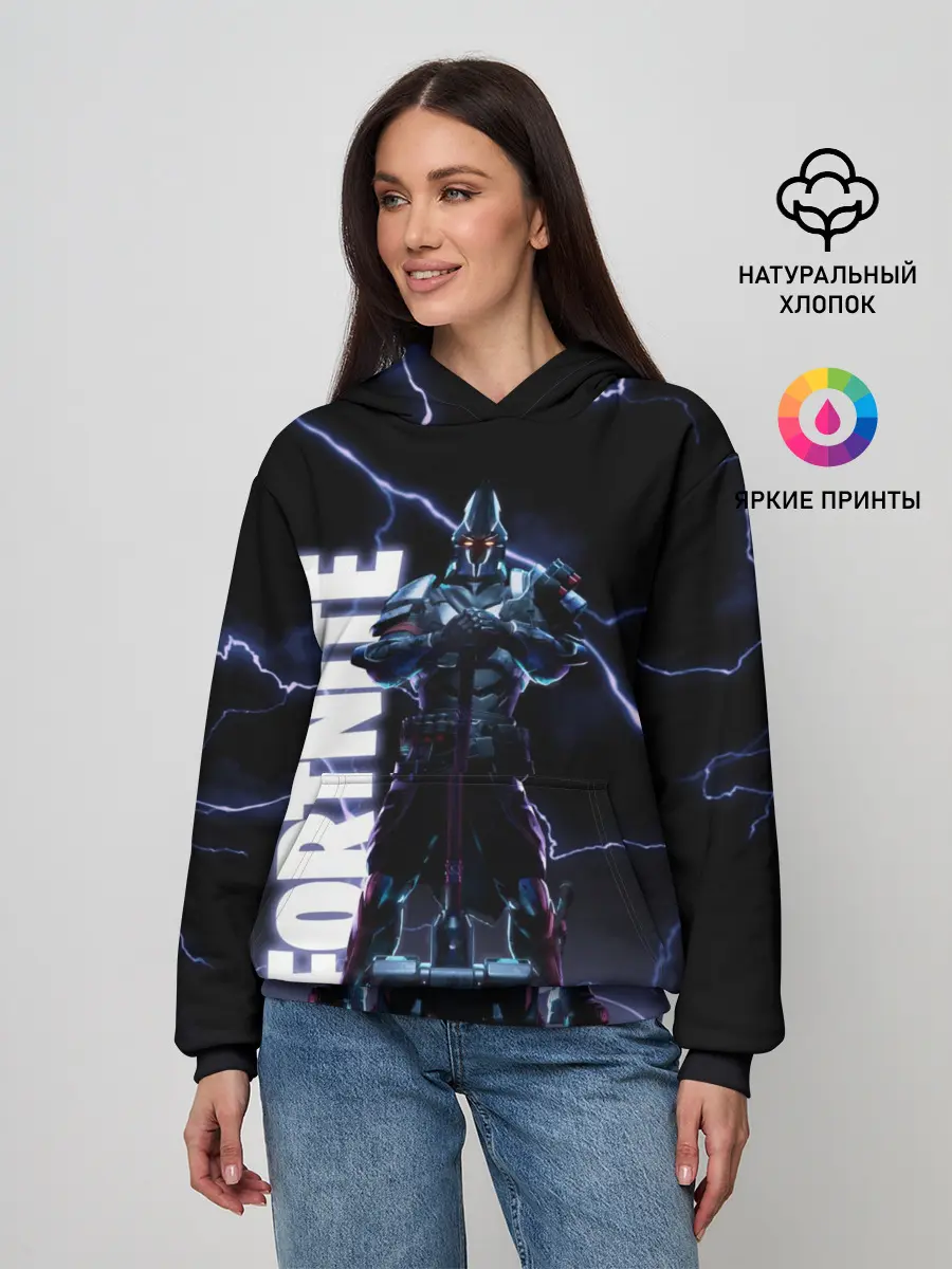 Женское худи / НЕСОКРУШИМЫЙ РЫЦАРЬ FORTNITE