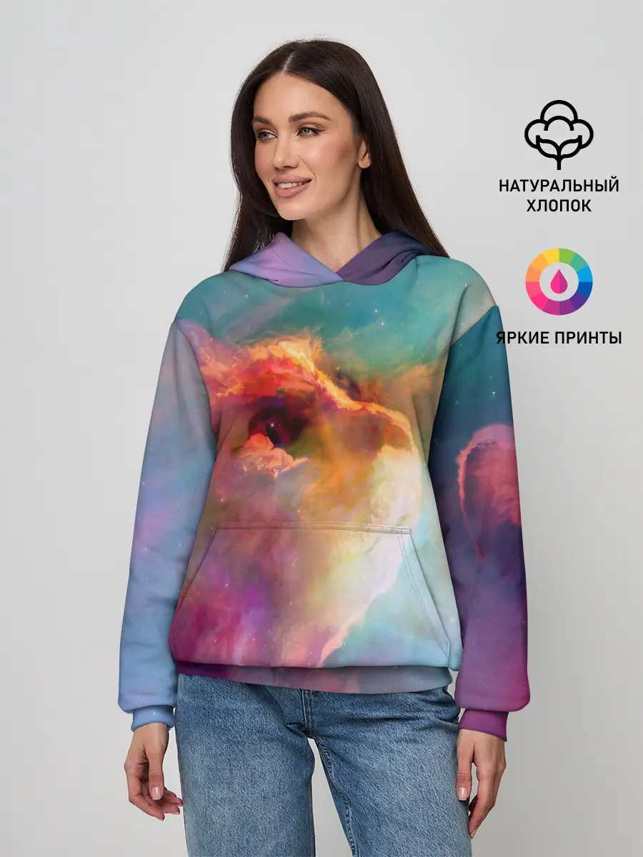 Женское худи / КОСМИЧЕСКИЙ КОТ