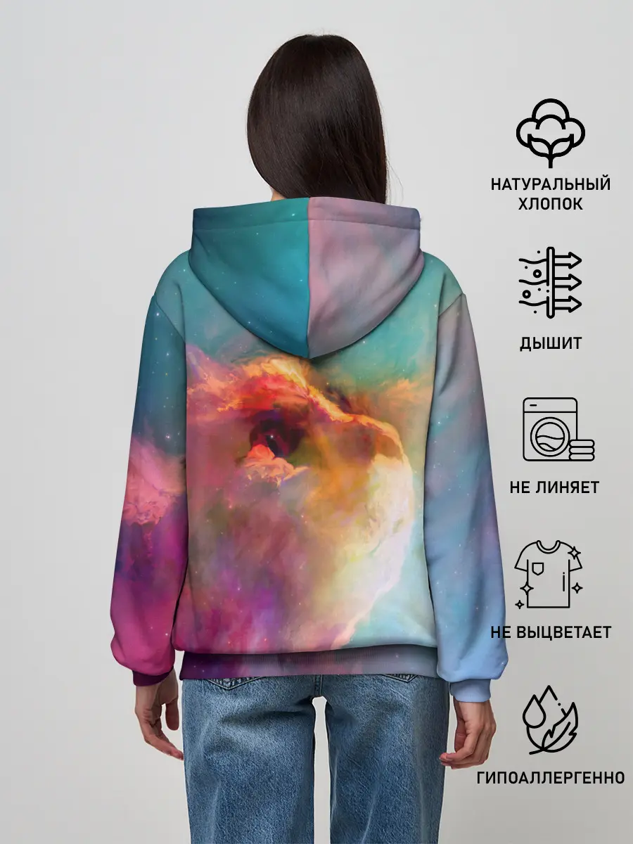 Женское худи / КОСМИЧЕСКИЙ КОТ