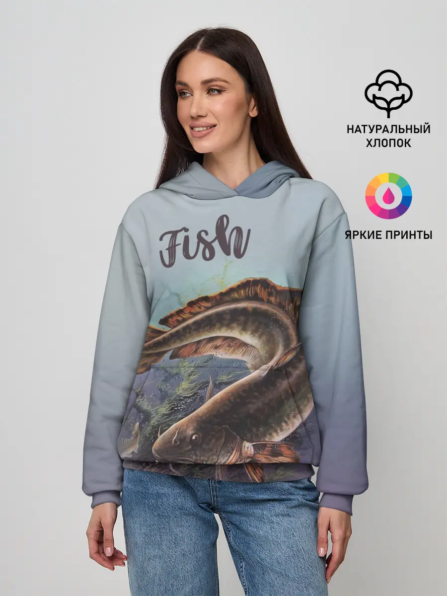 Женское худи / Fish