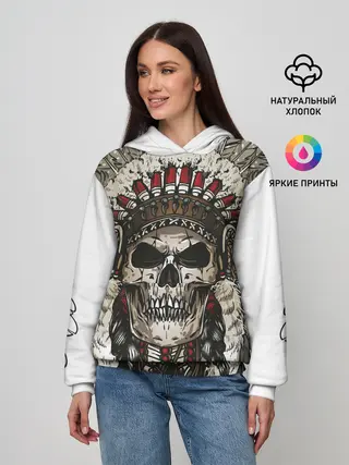 Женское худи / Leader of indian skeletons