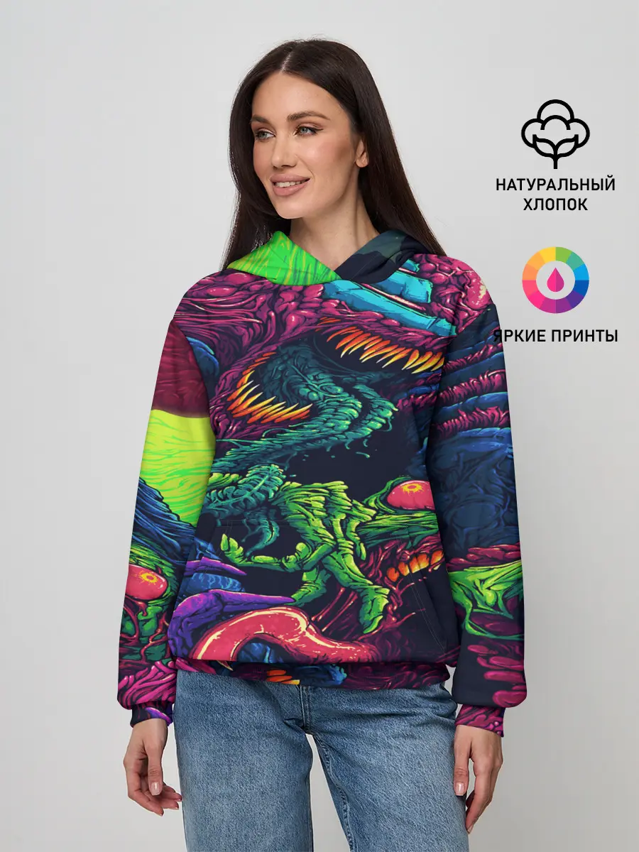 Женское худи / CS GO hyper beast skin