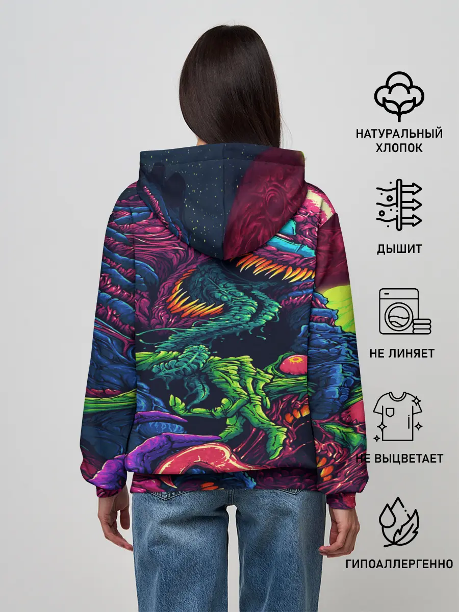 Женское худи / CS GO hyper beast skin