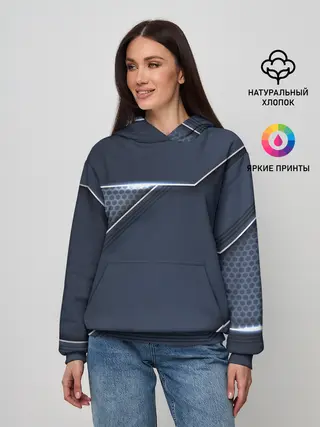 Женское худи / Металлическая 3D основа