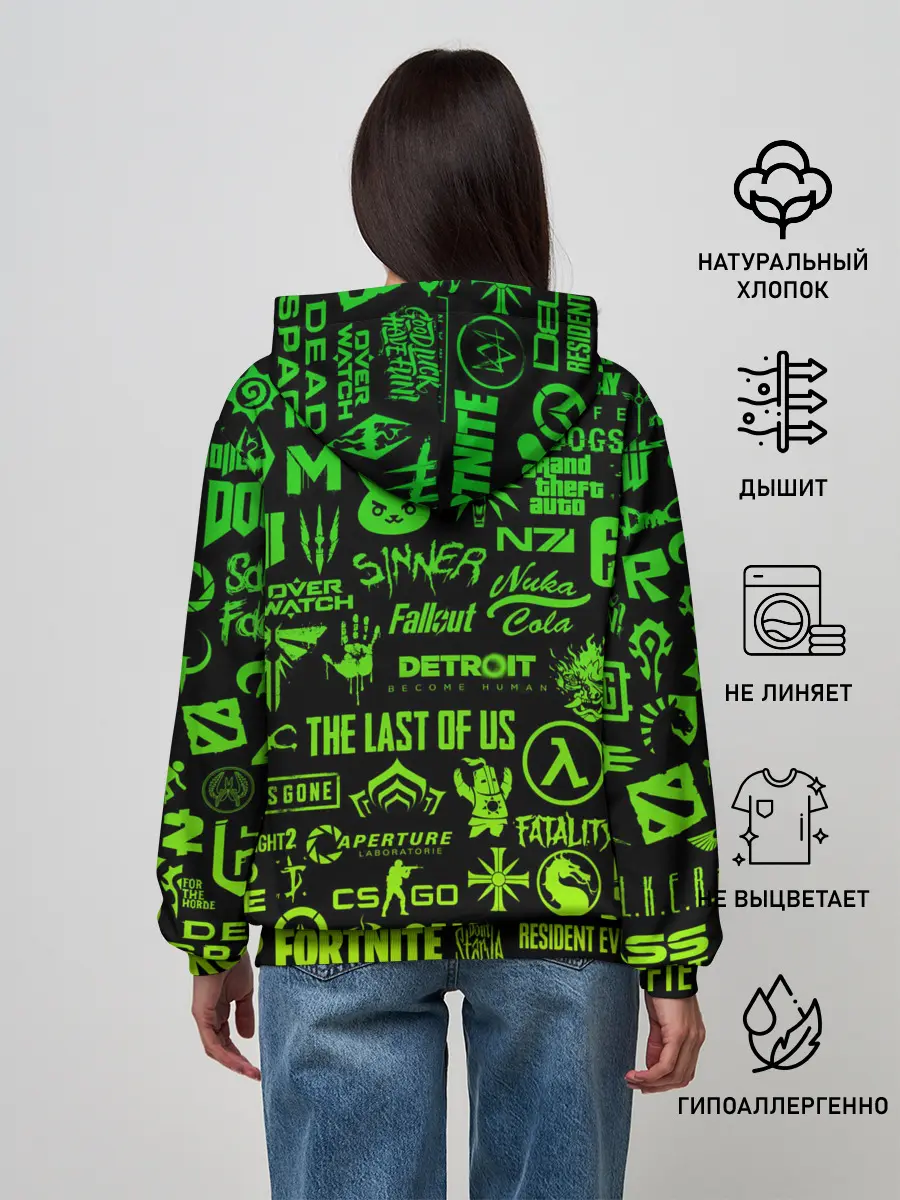 Женское худи / ЛОГОТИПЫ ИГР