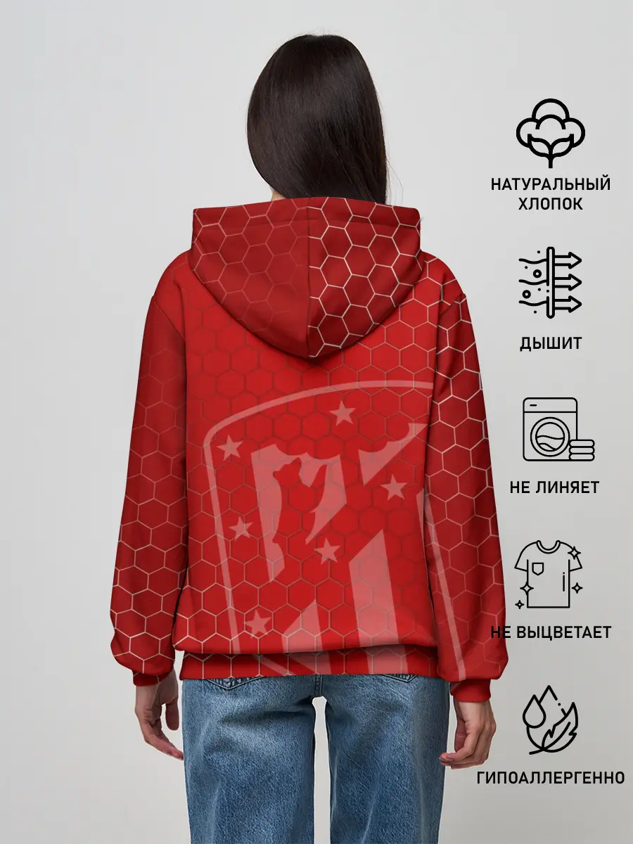 Женское худи / Атлетико Мадрид