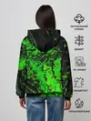 Женское худи / Тёмные зеленые краски