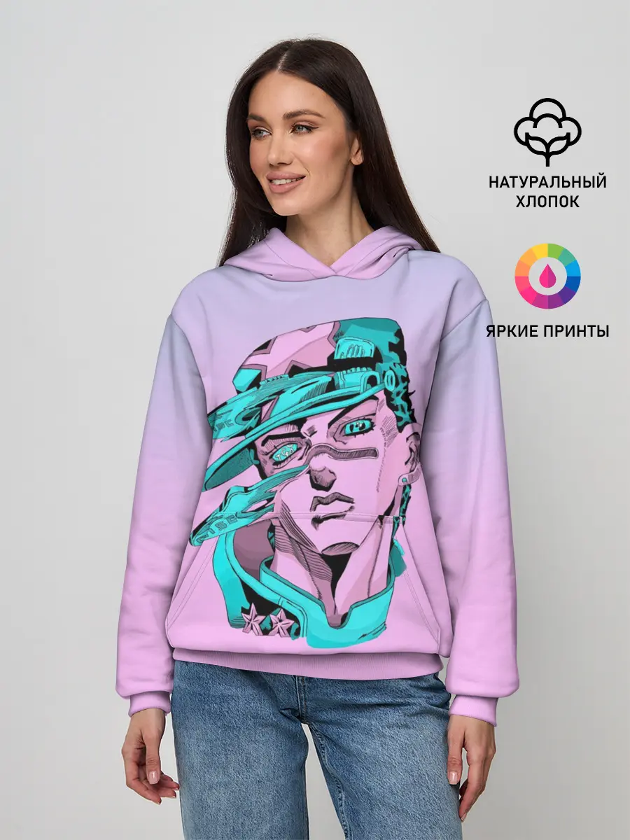 Женское худи / Дзётаро кудзе фиолет