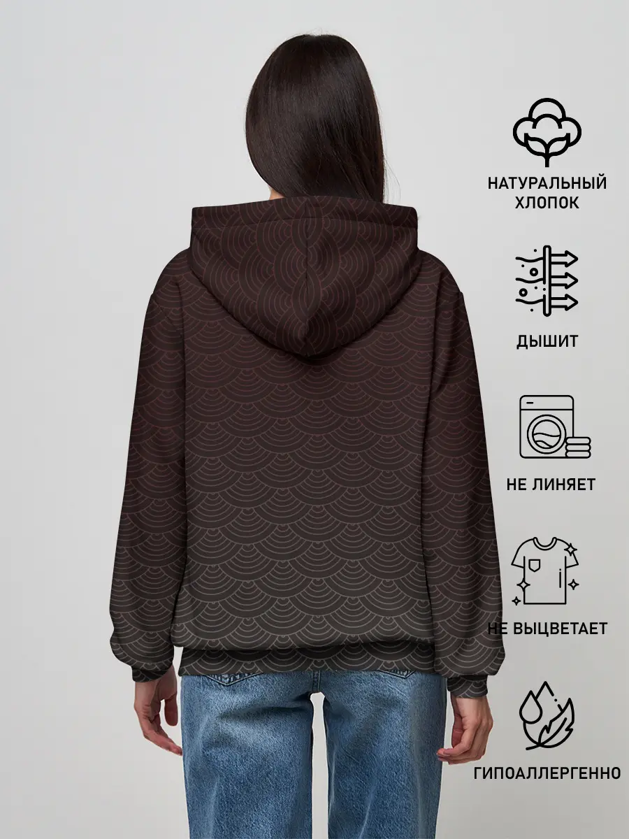 Женское худи / Японский волк