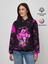 Женское худи / KILLER QUEEN розовые кляксы