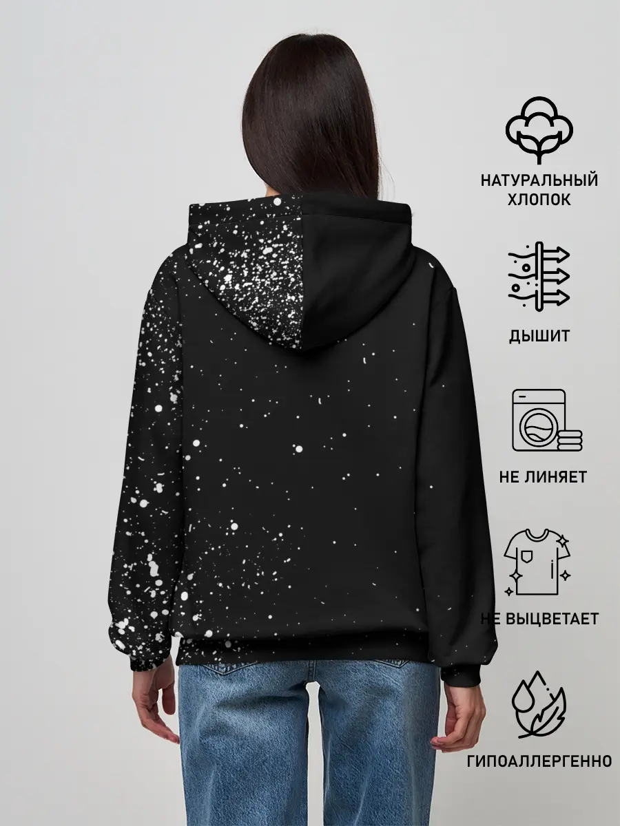 Женское худи / Джоджо чернобелые герои