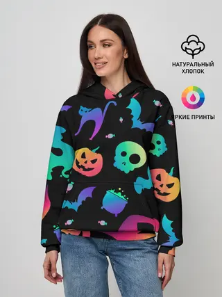 Женское худи / RAINBOW HALLOWEEN | ХЭЛЛУИН