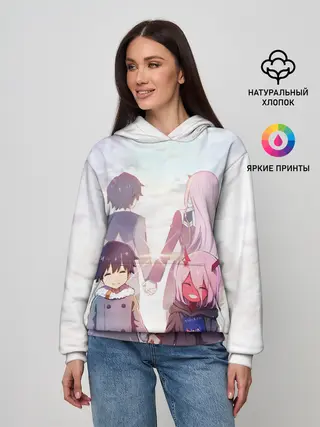 Женское худи / Ноль два и Хиро